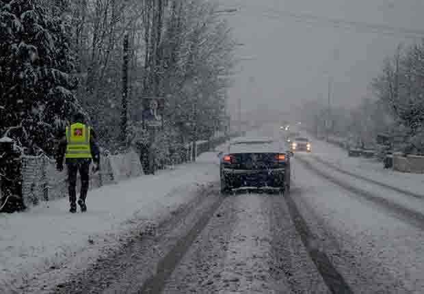 Snow on Roads Ireland